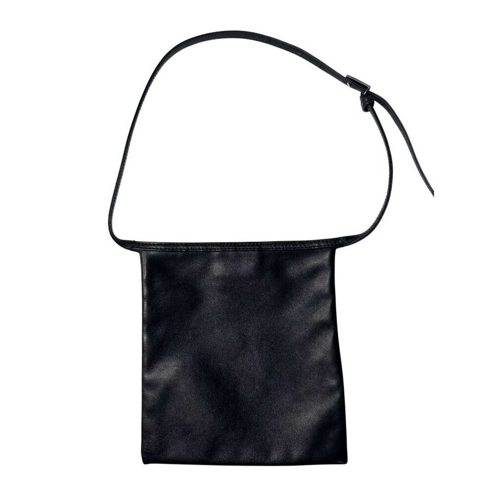 Gucci Black Leather Handbag With Adjustable Strap Made In Italy - Picture 3 of 7